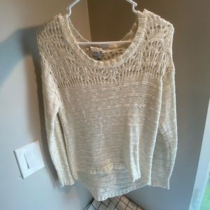 Womens Dirty White Sweater